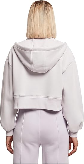 Short Oversized Zip Jacket Sweatshirt